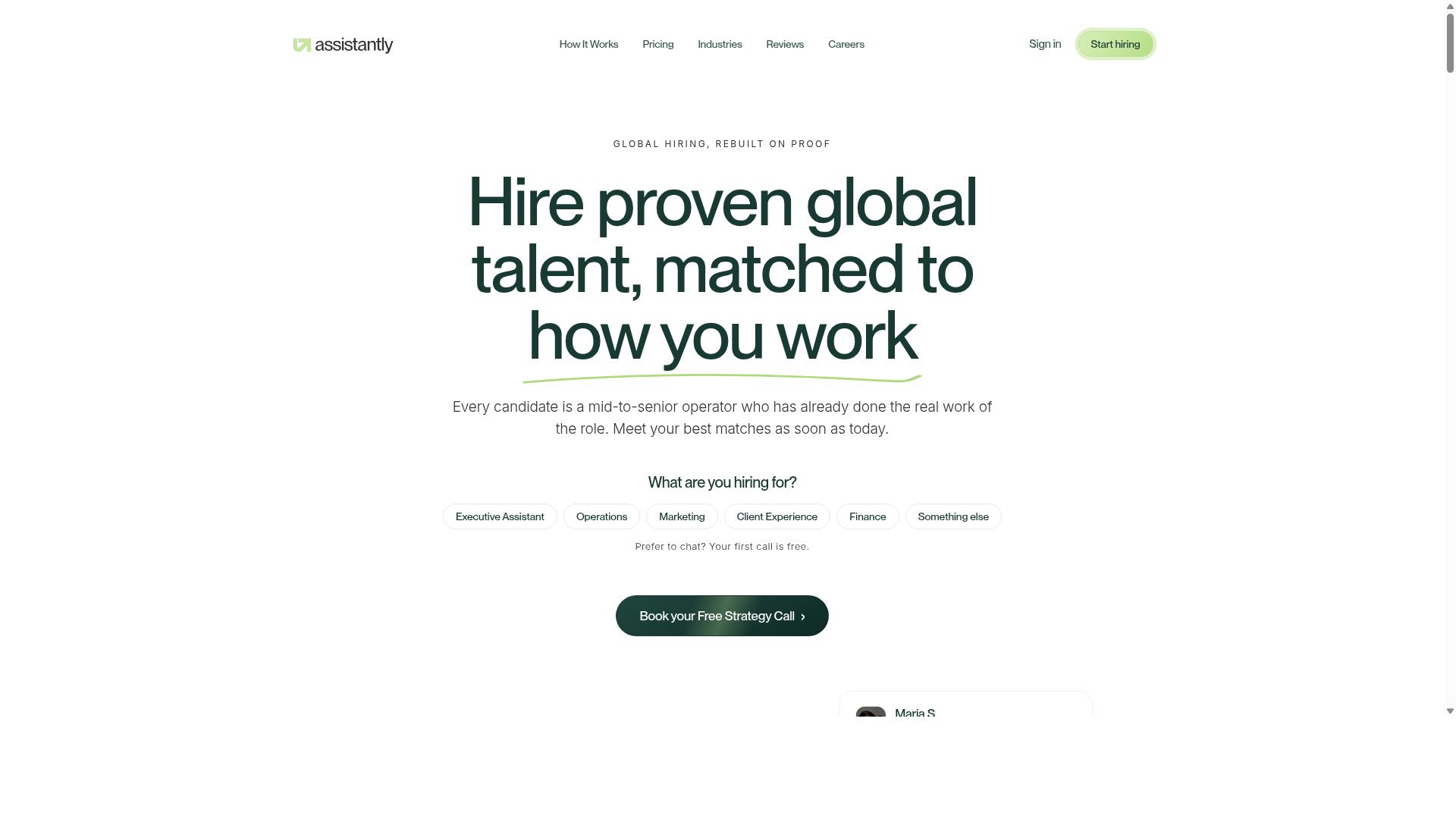 Assistantly website